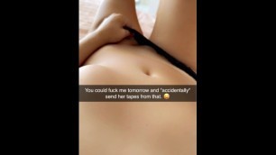 SnapChat Sexting: Snapsex with best Friend he Breaks up with his GF on Snapchat while he Fucks me