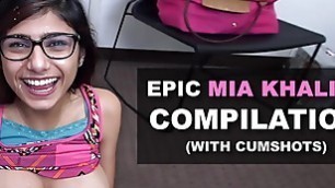MIA KHALIFA Epic Compilation With Cumshots How Long Can You Last Before Nutting?