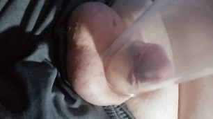 Little Penis Blows up into a Big Cock with Penis Pump