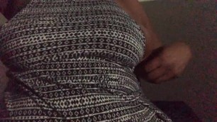 Ebony BBW Tit Tease