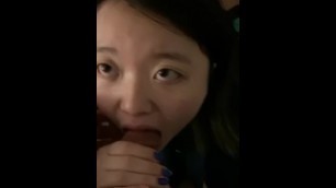 Asian from Tinder Sucks my Dick and Swallows my Cum