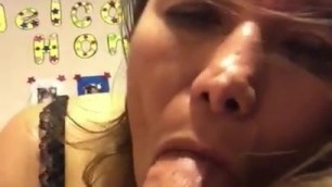 My Latina Milf Sucking my Cock