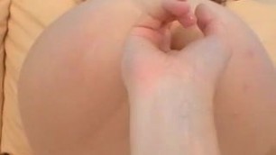 Sweet young girl anal with fingers, toy and cock
