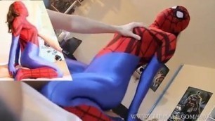 New spidergirl zentai suck and fuck 2015 encasement catsuit