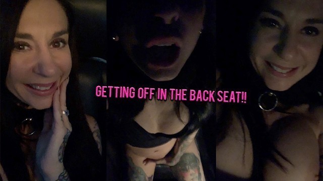 Pornstar Joanna Angel Masturbating in Backseat of Car