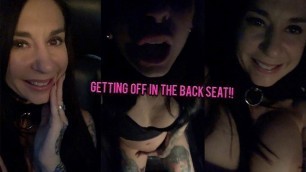 Pornstar Joanna Angel Masturbating in Backseat of Car