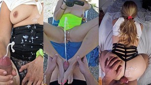 TRIPLE (yes, 3x!) Cumshot Compilation, Bring a Towel - MILF Cum Cumpilation