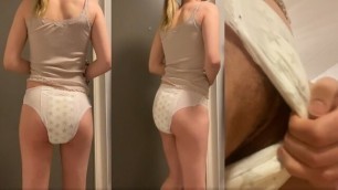 Diaper Girl Messing in the Hall