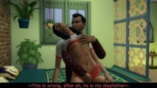 The Sims 4, Stepdad Fuck his Stepdaughter while Stepmom wasn't at Home