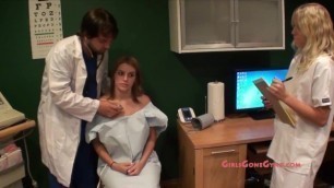 Innocent Hottie Brianna Cole Sensually Examined by Doctor Tampa during Gyno Exam @GirlsGoneGyno 1/4